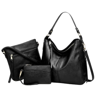 Victoria | Luxury Leather 3-Piece Bag Set