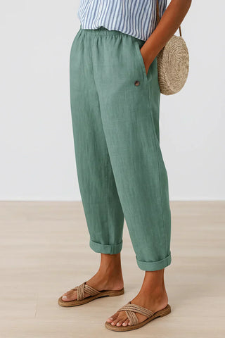 Harper™ Timeless Linen-Cotton Trousers