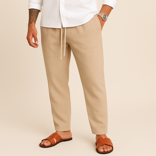 Max - Stretch Linen Trousers | By Julian & Claire Toronto