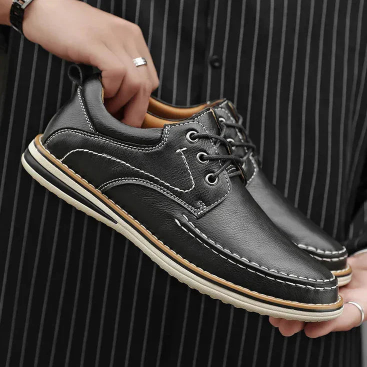 Alvin - Classic Leather Lace-Up Shoes | By Julian & Claire Toronto