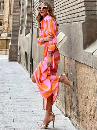 Amelia™ | Printed Wrap Dress
