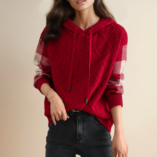 Orahlyn | Jacquard Hooded Sweater