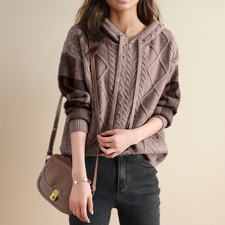 Orahlyn | Jacquard Hooded Sweater